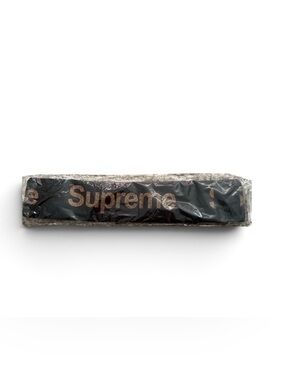 Supreme Black with Gold Logo Headband